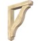 Ekena Millwork Funston Arts and Crafts Rough Sawn Bracket w/ Offset Brace, Douglas Fir, 6"W x 32"D x 38"H BKT0604X32X38FST03RDF - alternate 1